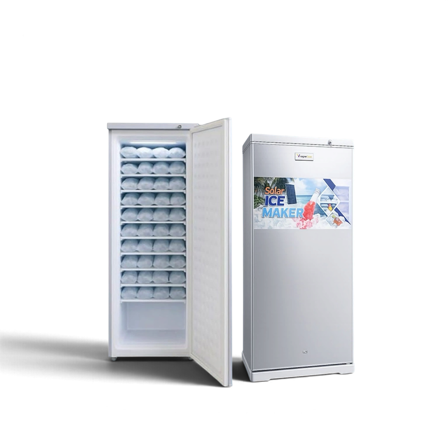 Machine a glace solaire - 6.9 Pieds - 198L - 24V DC